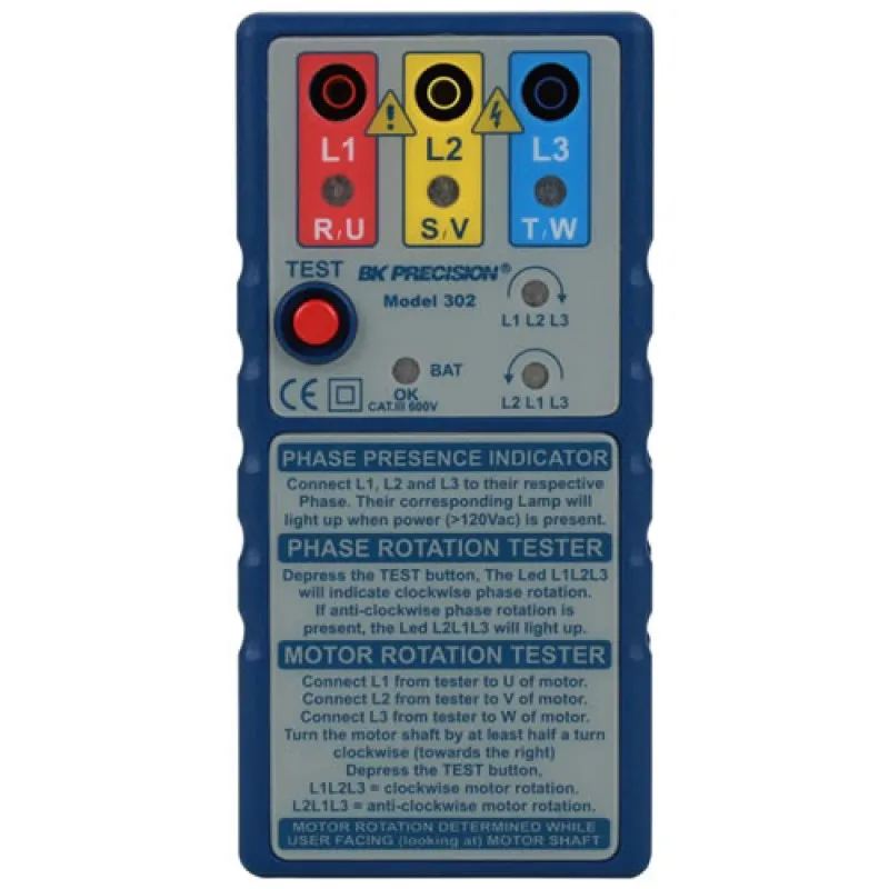 BK Precision 302 [302] Phase & Motor Rotation Meter