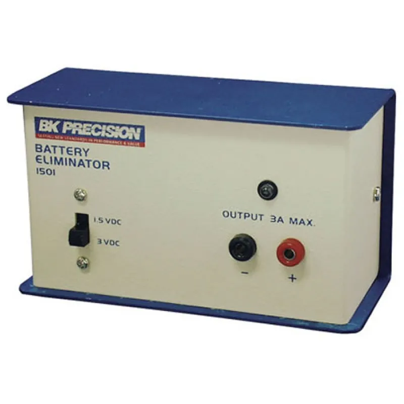 BK Precision 1501 [1501] Single-Output, Dual-Voltage, High-Current Battery Eliminator and DC Power Supply, 1.5V/3A or 3V/3A