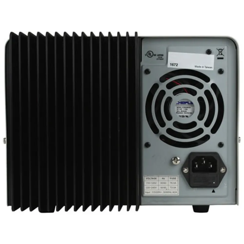 BK Precision 1673 [1673-220V] Triple-Output Quad Display DC Power Supply, (2)32V/3A, (1)5V/3A, 220VAC Line Input
