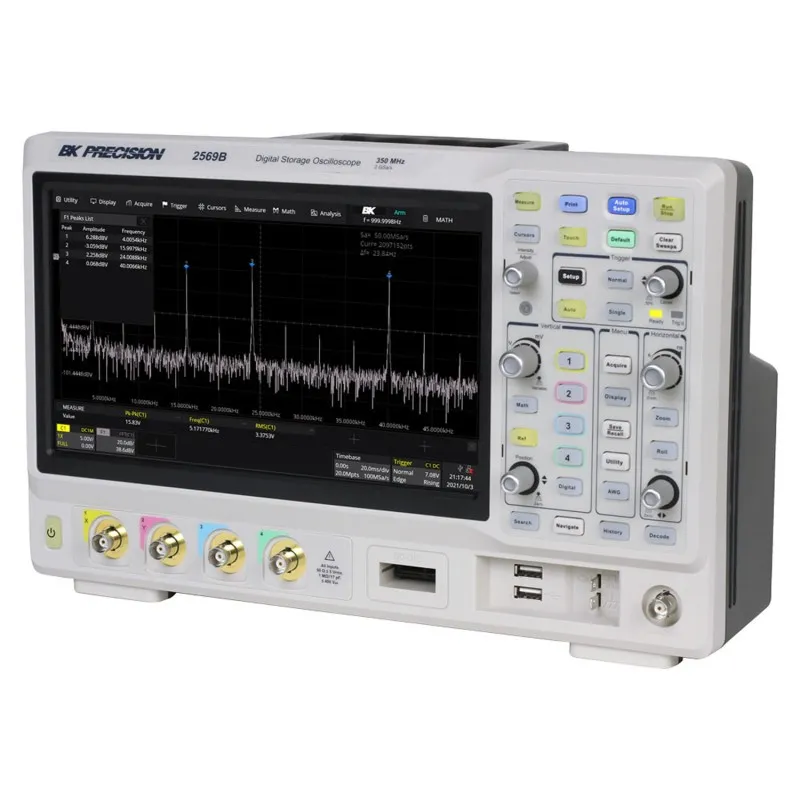 BK Precision 2569B-MSO [2569B-MSO-230V] 350 MHz, 4 Channel, 2 GSa/s Mixed Signal Oscilloscope, 230V Line Input