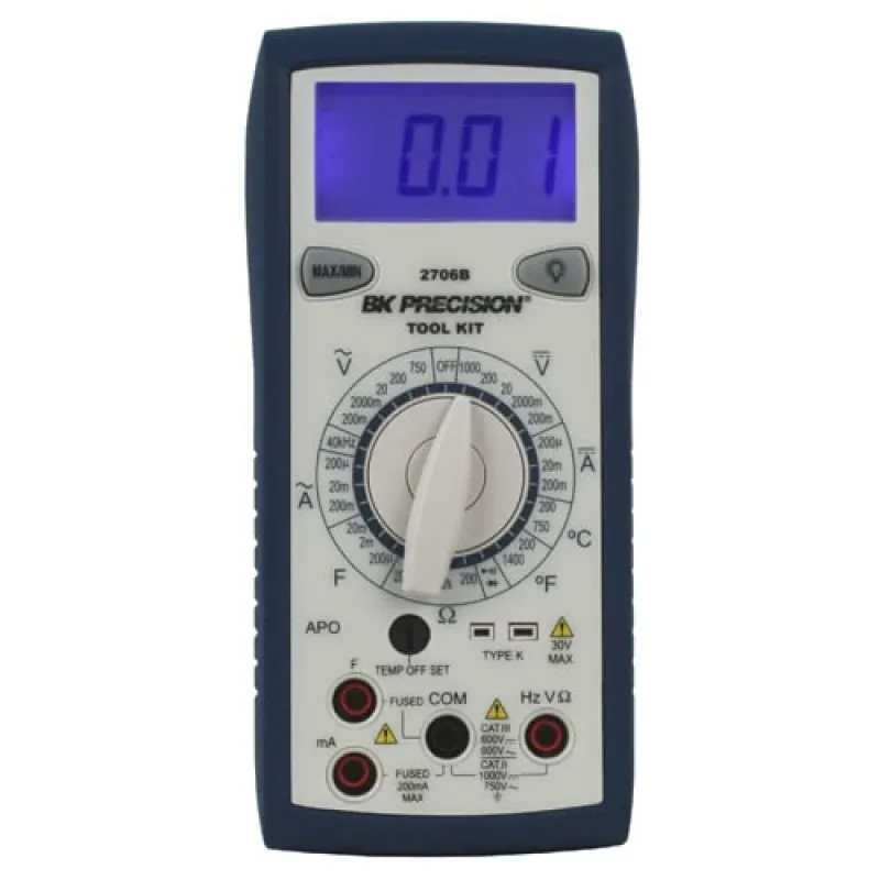BK Precision 2706B Manual Ranging Tool Kit DMM with Temperature