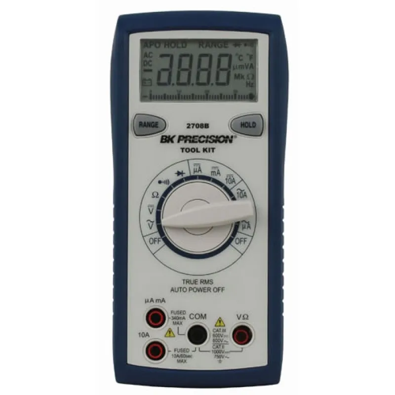 BK Precision 2708B [2708B] Tool Kit Auto Ranging True RMS Digital Multimeter w/Bar Graph