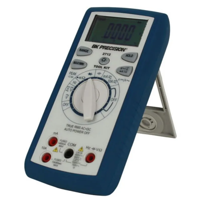 BK Precision 2712 True RMS AC + DC Tool Kit Handheld Digital Multimeter