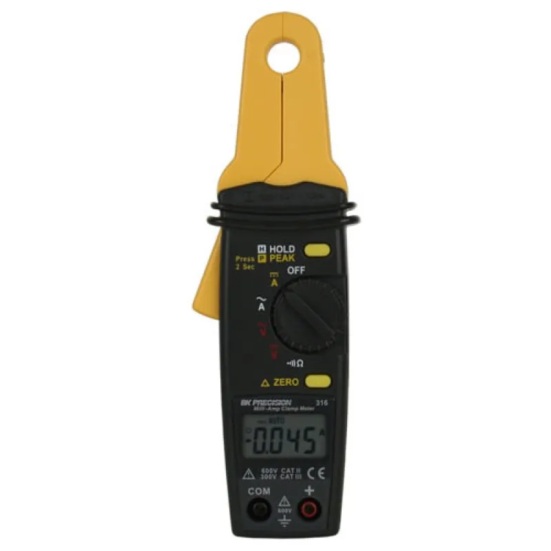 BK Precision 316 Mini AC/DC Clamp Meter, 600V