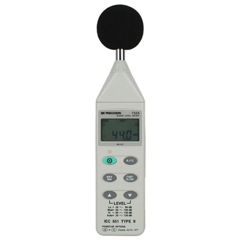 BK Precision 735 Datalogging Digital Sound Level Meter w/RS232 Software & Cable