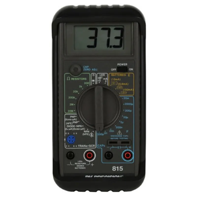 BK Precision 815 Handheld Component Tester, 20 mF, 20 Mohm with 3 1/2 Digit LCD Display