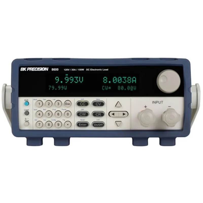 BK Precision 8600 [8600-220V] 120V, 30A, 150W Programmable DC Electronic Load, 220VAC Line Input