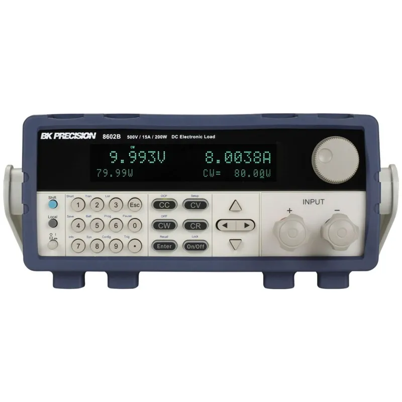 BK Precision 8602B [8602B-220V] 500V, 15A, 200W Programmable DC Electronic Load, USB and RS-232 Interfaces, 220VAC Line Input