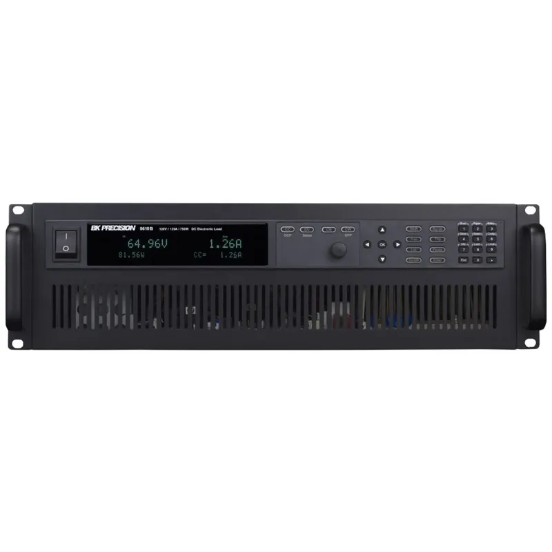 BK Precision 8610B [8610B-220V] 120V, 120A, 750W Programmable DC Electronic Load, USB and RS-232 Interfaces, 220VAC Line Input