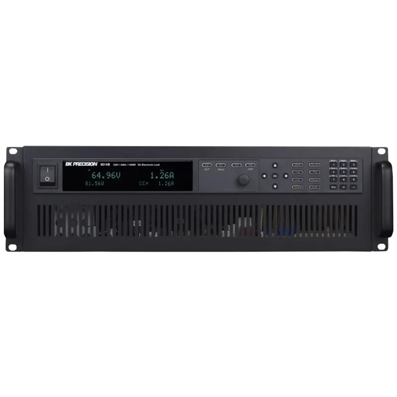 BK Precision 8614B [8614B-220V] 120V/240A/1500W Programmable DC Electronic Load, USB and RS-232 Interfaces, 220V Line Input