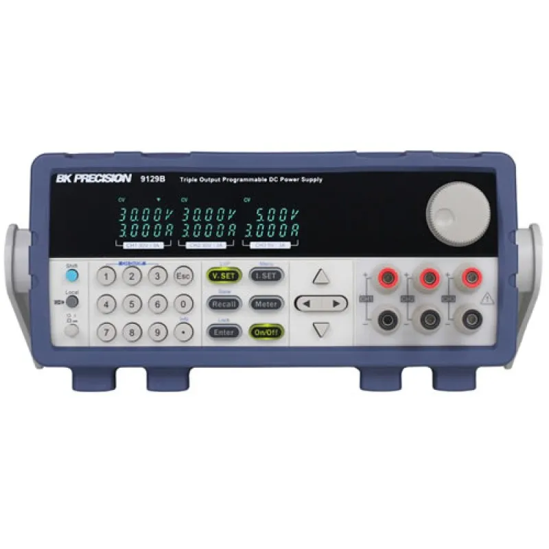 BK Precision 9129B [9129B-220V] Programmable Triple-Output DC Power Supply, (2)30V/3A, (1)5V/3A, 220VAC Line Input