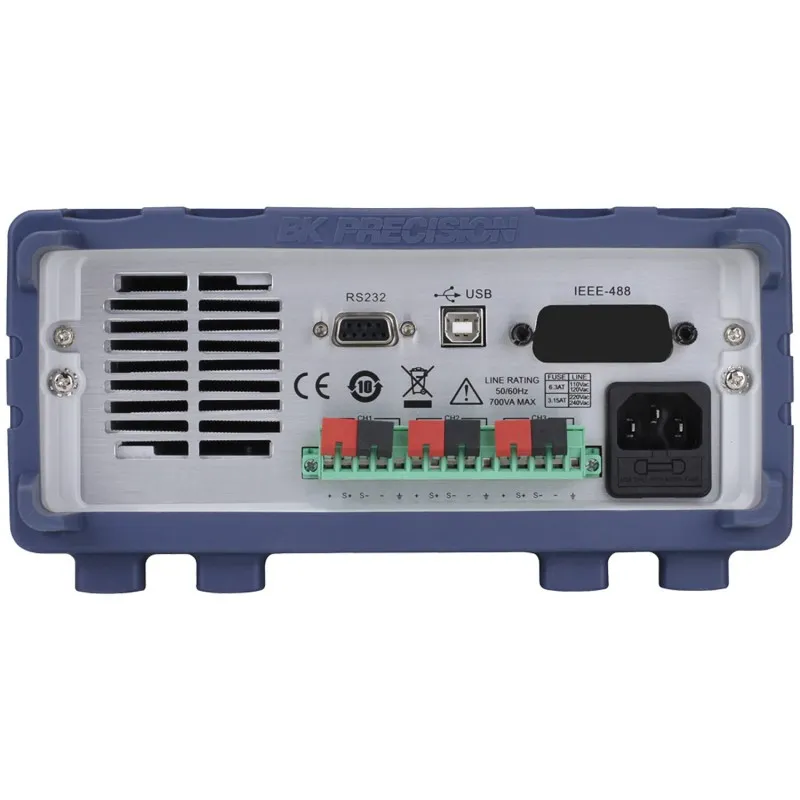 BK Precision 9130C [9130C-220V] Programmable Triple-Output DC Power Supply, (2)30V/3A, (1)5V/3A, 195W, 220VAC Line Input