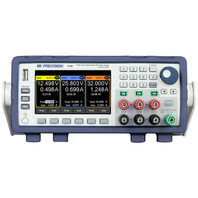BK Precision 9140 Series Triple Output Multi-Range DC Power Supplies