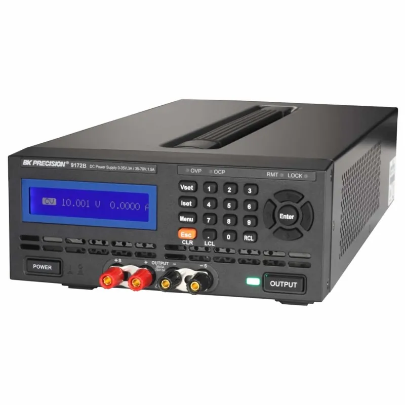 BK Precision 9172B [9172B-220V] Programmable Single-Output Dual-Range DC Power Supply, 35V/3A, 70V/1.5A, 220VAC Line Input