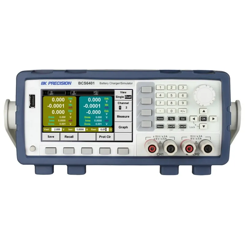 BK Precision BCS6401 [BCS6401-220V] Two Channel DC Power Supply and Battery Charger/Simulator, 220VAC Line Input