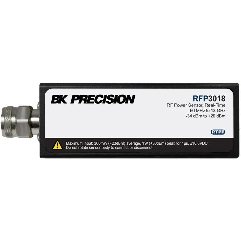 BK Precision RFP3018 RF Peak Power Sensor, 50 MHz to 18 GHz, 70 MHz to 350 kHz Video Bandwidth