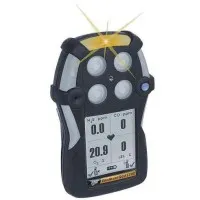 BW Technologies GasAlertQuattro [QT-X0HM-A-B-NA] 3-Gas Detector With Alkaline Battery, Oxygen, Hydrogen Sulfide, Carbon Monoxide (O2, H2S, CO) - Black