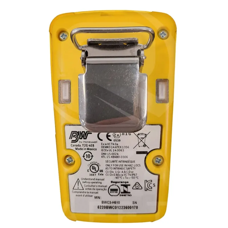 BW Technologies BW Clip 3 Year Single Gas Detector With Real Time