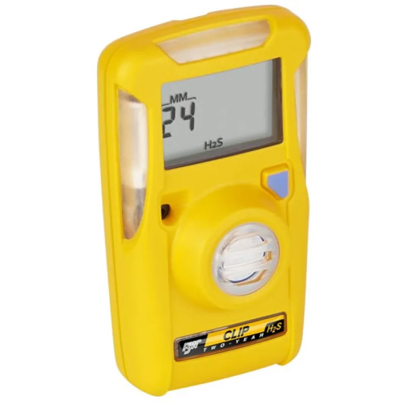 BW Technologies Clip [BWC2-H515] Single Gas Detector Hydrogen Sulfide (H2S) Monitor