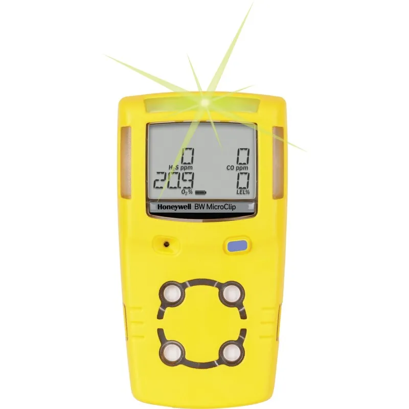 BW Technologies GasAlert MicroClip XL [MCXL-X00M-Y-NA] 2-Gas Detector, Oxygen & Carbon Monoxide (O2 & CO) - Yellow
