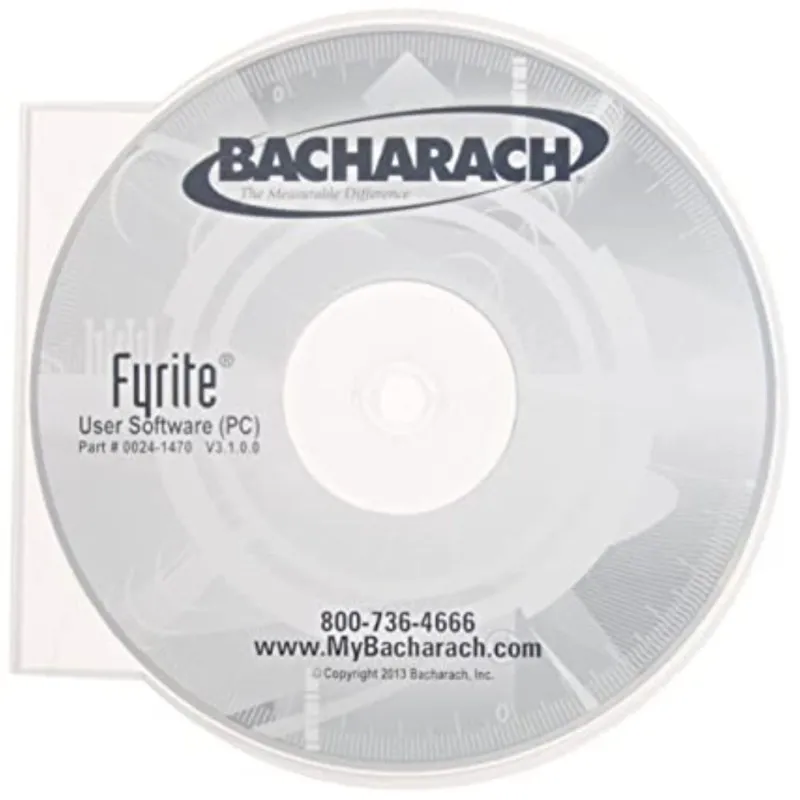 Bacharach 0024-1470 Fyrite; User Software