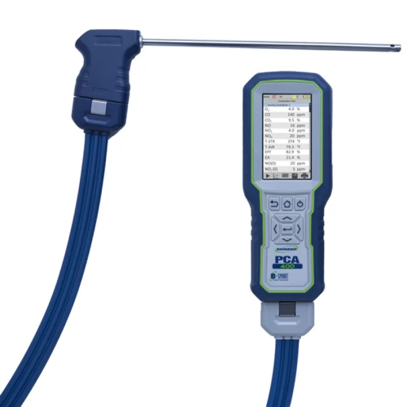 Bacharach PCA400 Portable Combustion Analyzer w/ 12in Probe and 7.5ft Standard Tubing