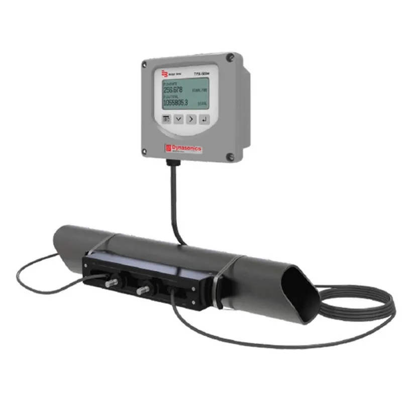 Dynasonics TFX-500w Ultrasonic Flow Meter w/  Adjustable (2.5 to 10in pipes) and General Area, CE Certification 