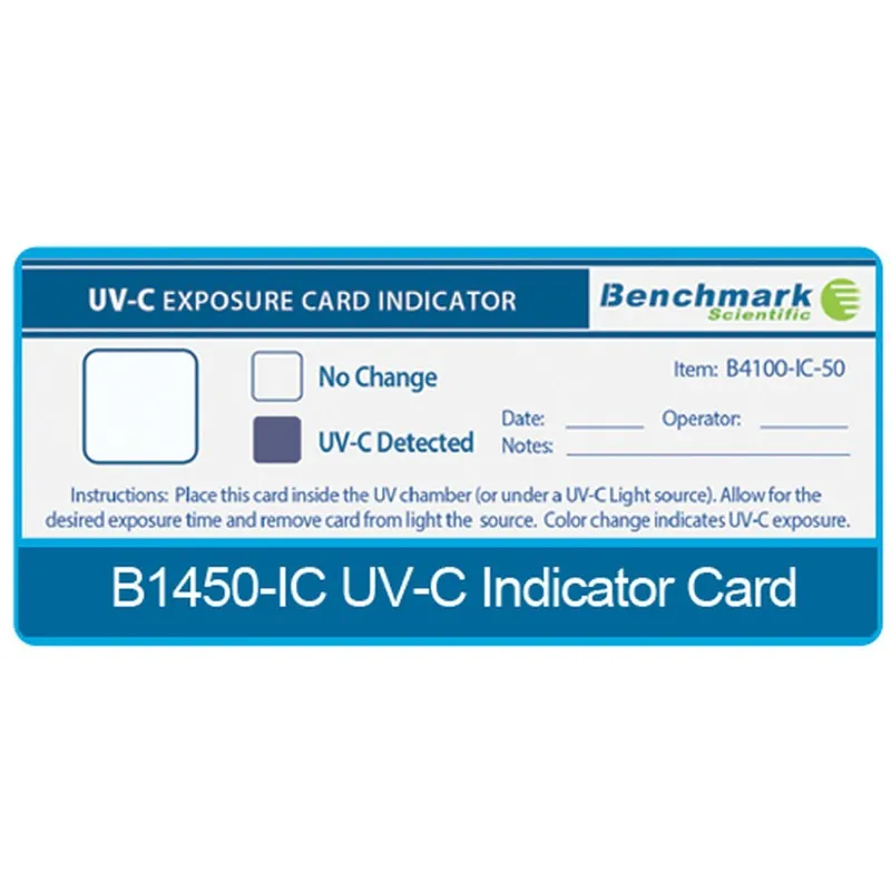 Benchmark Scientific B1450IC [B1450-IC] UV-C Indicator Cards (Double-Sided) for B1450 Units, Pack of 25