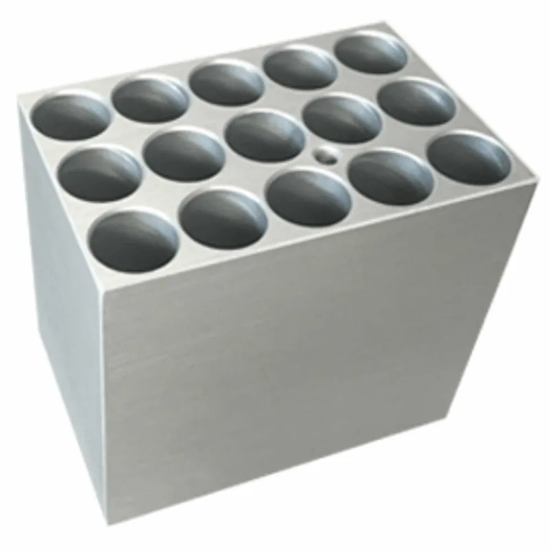 Benchmark Scientific BSH1001213 [BSH100-1213] Block, 15 x 12-13mm Tubes, 60mm Tall, No Lid