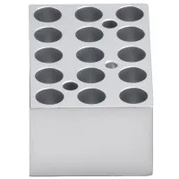 Benchmark Scientific BSH10015HL [BSH100-15HL] Block for MyBlock Mini Drybath with Heated Lid, 15 x 1.5mL