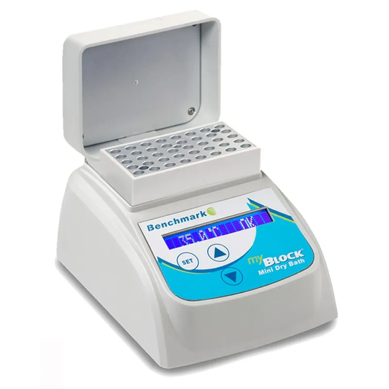 Benchmark Scientific BSH200HLE [BSH200-HL-E] MyBlock HL Mini Dry Bath w/Heated Lid, 100-240V - Euro plug