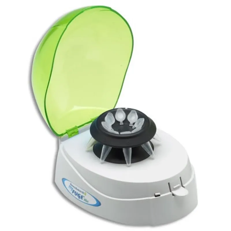 Benchmark Scientific C1008G [C1008-G] MyFuge Mini Centrifuge w/ Green Lid & 2 Rotors, 100-240V - US Plug