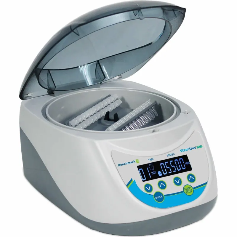 Benchmark Scientific C2248E [C2248-E] StripSpin 12D Digital Mini Centrifuge, Holds 12 Position PCR Strips, 100 to 240V, EU Plug