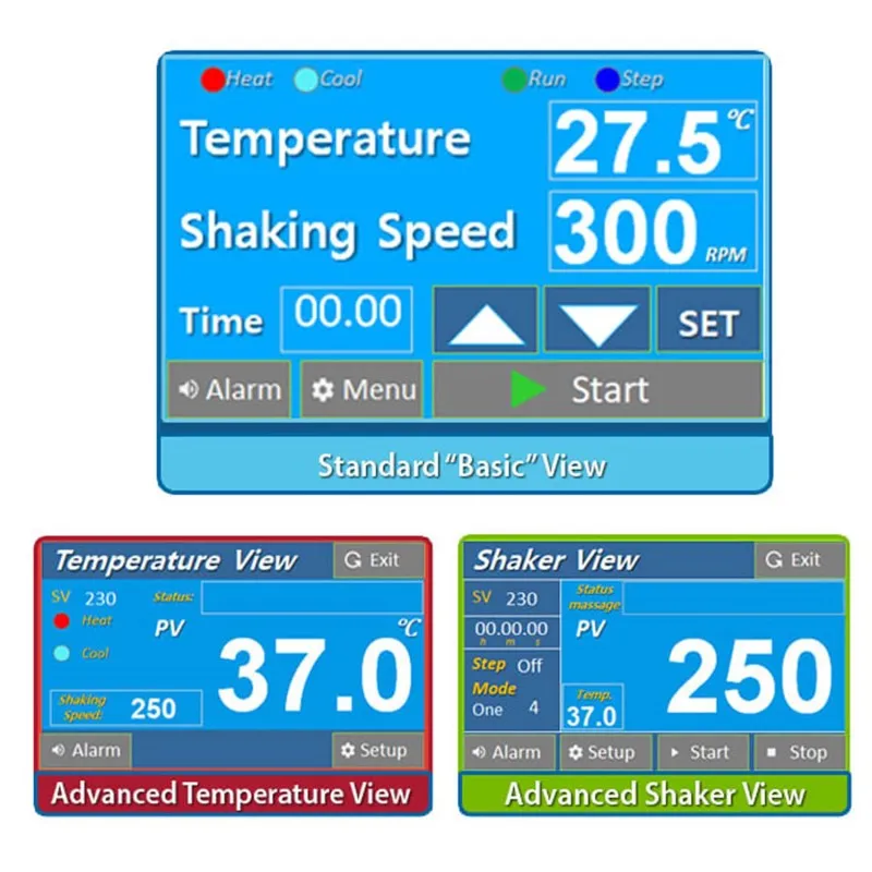 Benchmark Scientific H2010E [H2010-E] Incu-Shaker Touch Screen Shaking Incubator 10L with Flat Non-Slip Rubber Mat, 230V - EU Plug
