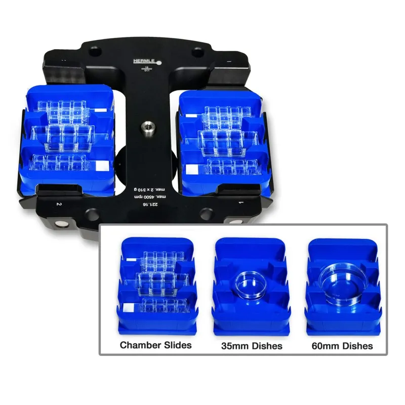 Benchmark Scientific Z326MPCA [Z326-MPCA] Universal Carrier for 3 x Chamber Slides / 1 x 35mm or 60mm Dish, Pack of 2