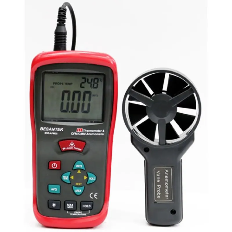 Besantek BSTAFM05 [BST-AFM05] IR Thermometer & CFM/CMM Vane Anemometer