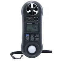 Besantek BSTAFM06 [BST-AFM06] 5-in-1 Environmental Meter, CFM/CMM Anemometer, Humidity, Light, and Type K