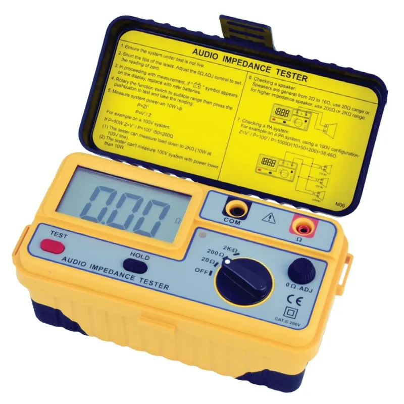 Besantek BSTAIT01 [BST-AIT01] Audio Impedance Tester, Three Test Ranges 0-20 Ohm/0-200 Ohm/0-2 kOhm