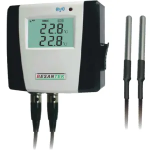 Besantek BSTDL116 [BST-DL116] Dual Channel Wireless Temperature Data Logger with External Probes