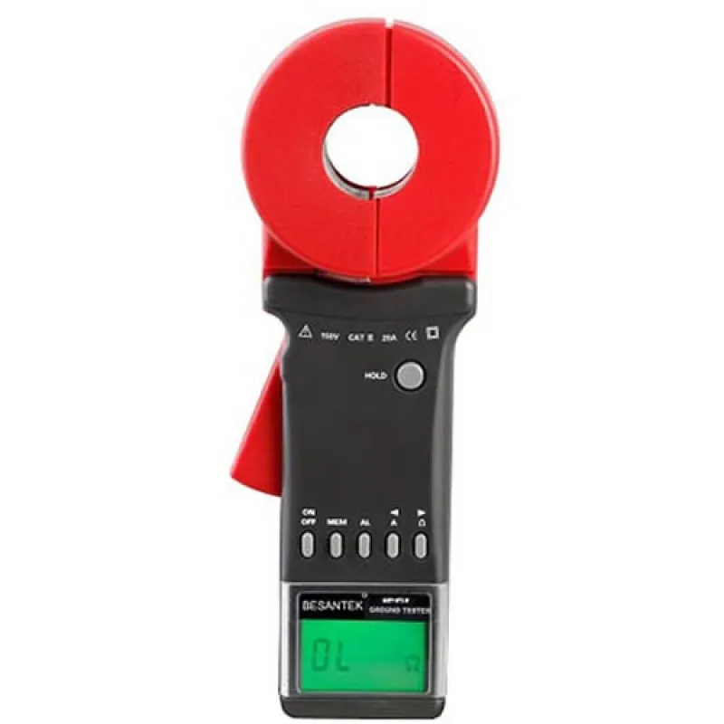 Besantek BSTET19 [BST-ET19] Ground Resistance Clamp Tester, 30A, 32mm Diameter Clamp