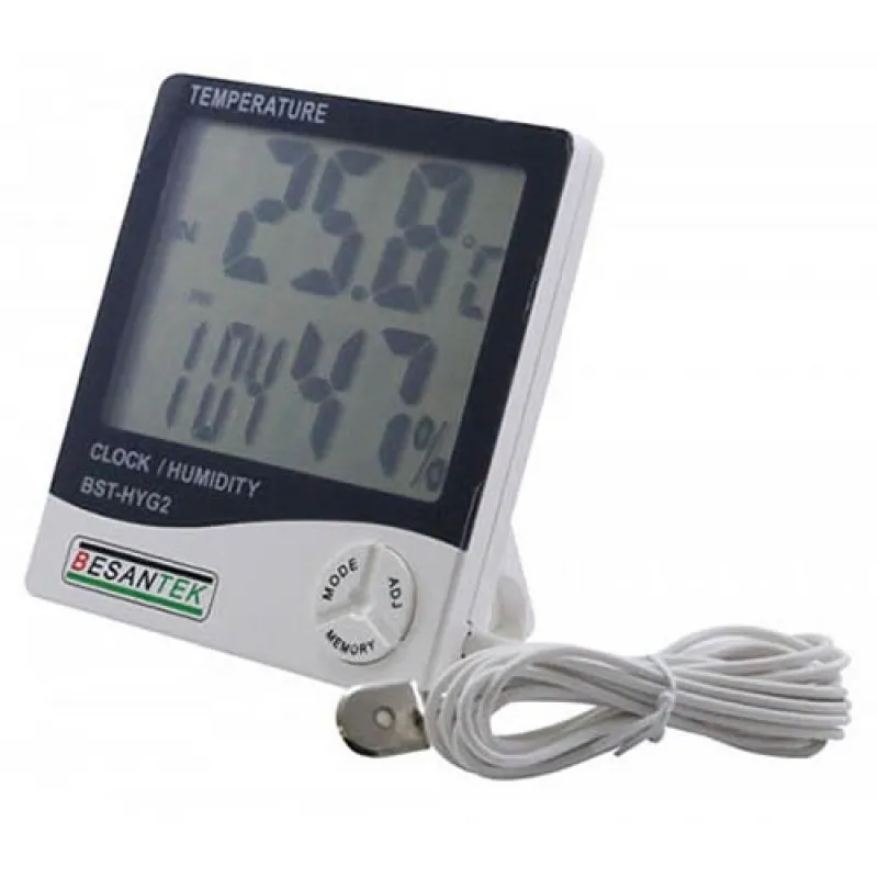 Besantek BSTHYG2 [BST-HYG2] Large Display Thermo-Hygrometer, -14 to 122°F (- 10 to 50 °C)