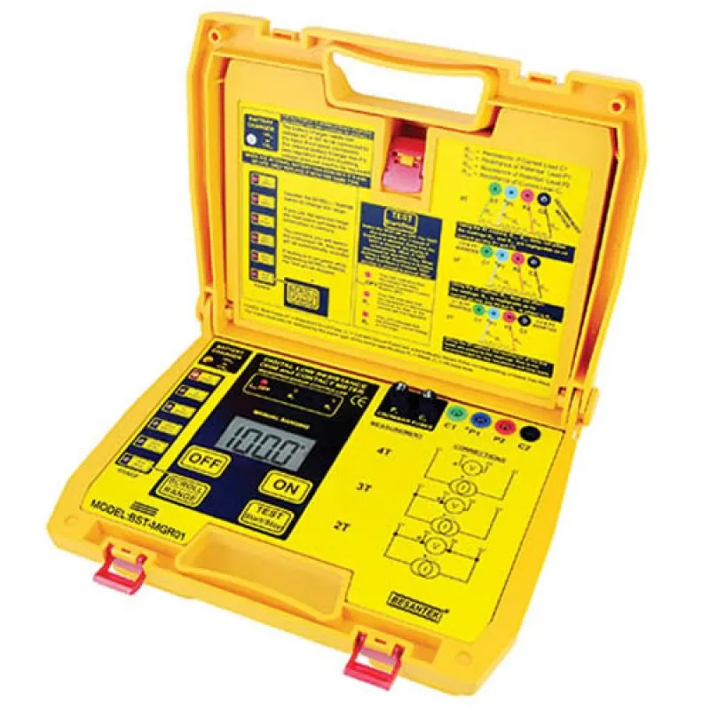 Besantek BSTMGR01 [BST-MGR01] Digital Low Resistance Ohm Meter, 6 Ranges, 2.000mOhm to 200.0Ohm