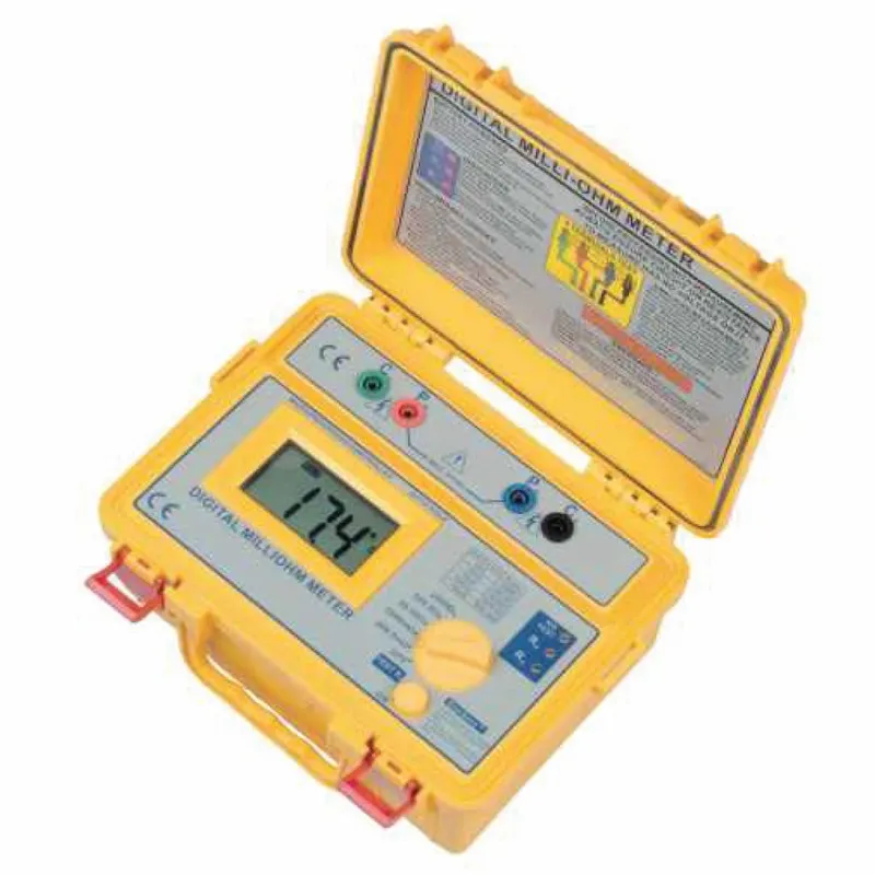 Besantek BSTMGR10 [BST-MGR10] Digital Milliohmeter, 5 Ranges, 200 Milliohms to 2000 Ohms