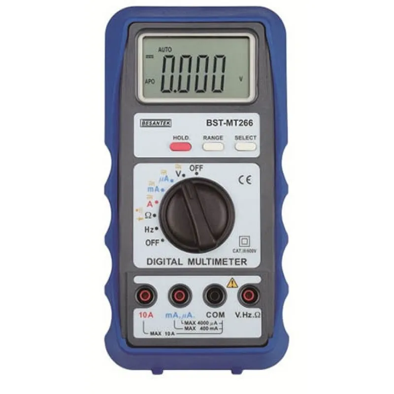 Besantek BSTMT266 [BST-MT266] Auto-Ranging Digital Multimeter, 750V/1000V AC/DC, 10A