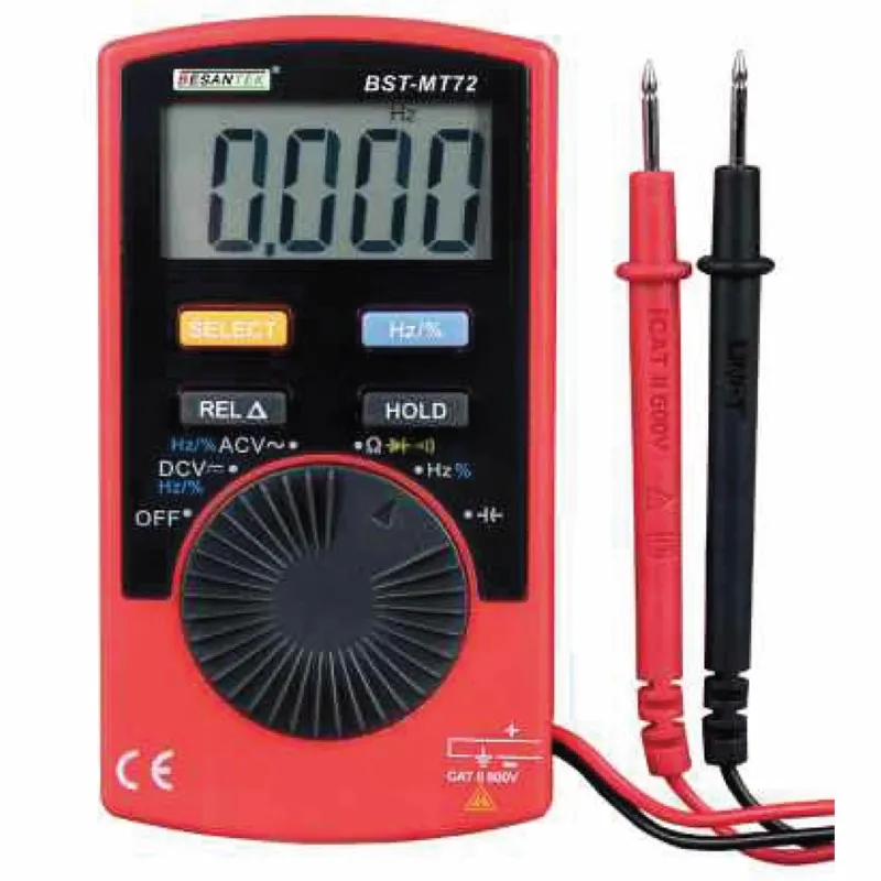 Besantek BSTMT72 [BST-MT72] Pocket Digital Multimeter, 600V AC/DC, 4000 Count