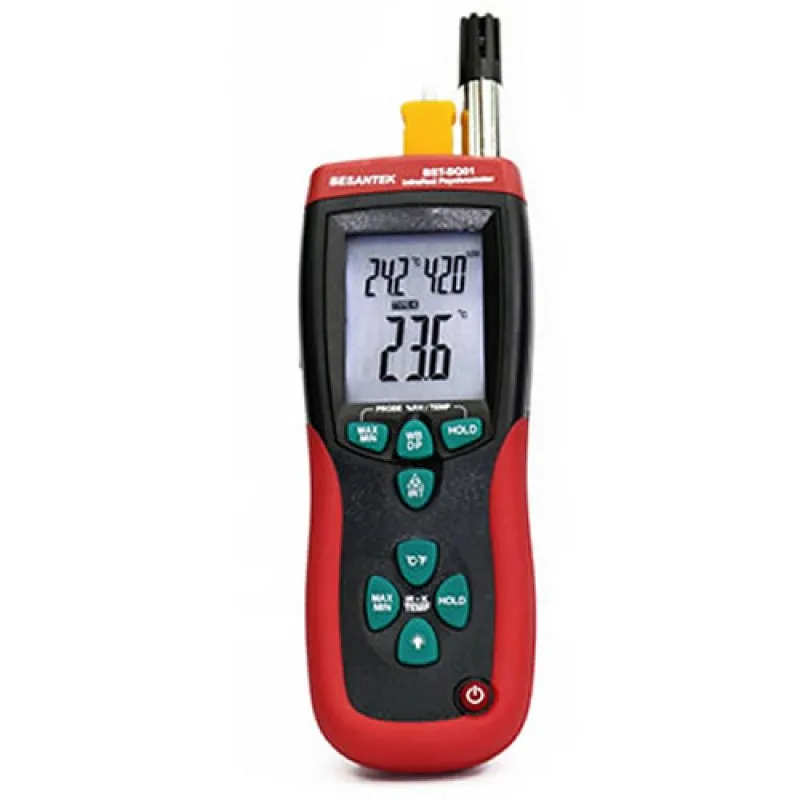 Besantek BSTSQ01 [BST-SQ01] Psychrometer with Infrared Thermometer -58ºF~932ºF  (-50ºC~500ºC)