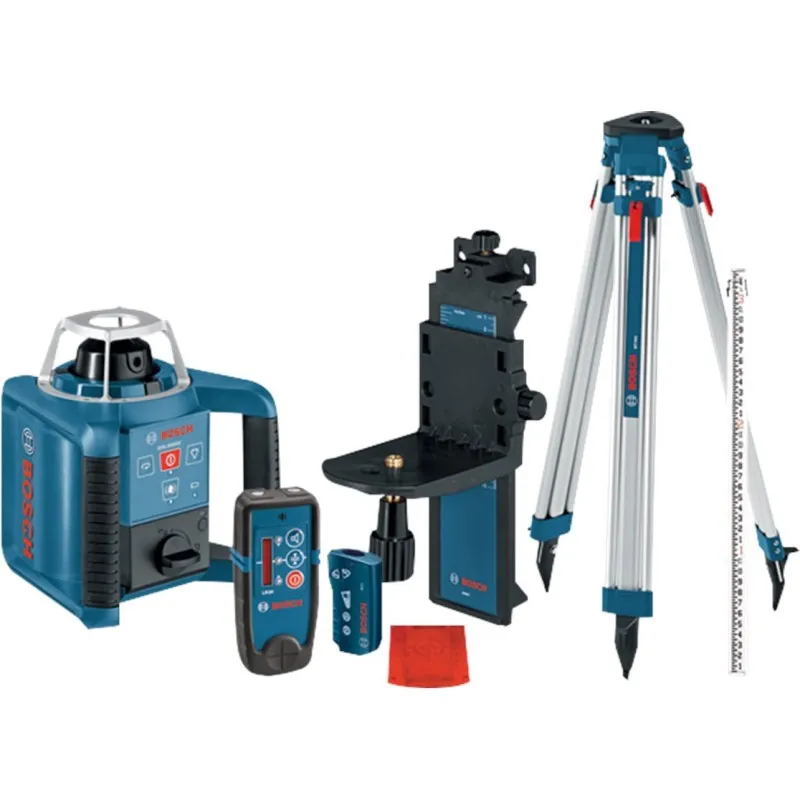 Bosch GRL300HVCK [GRL 300 HVCK] Self-Leveling Rotary Laser with Laser Receiver, Tripod and Grade Rod