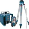 Bosch GRL400HCK [GRL 400 HCK] Horizontal Self-Leveling Rotary Laser with Tripod and Grade Rod