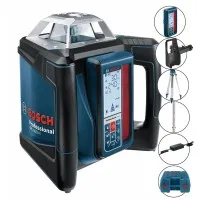 Bosch GRL500HCK [GRL 500 HCK] Horizontal Self-Leveling Slope Rotary Laser Full Kit