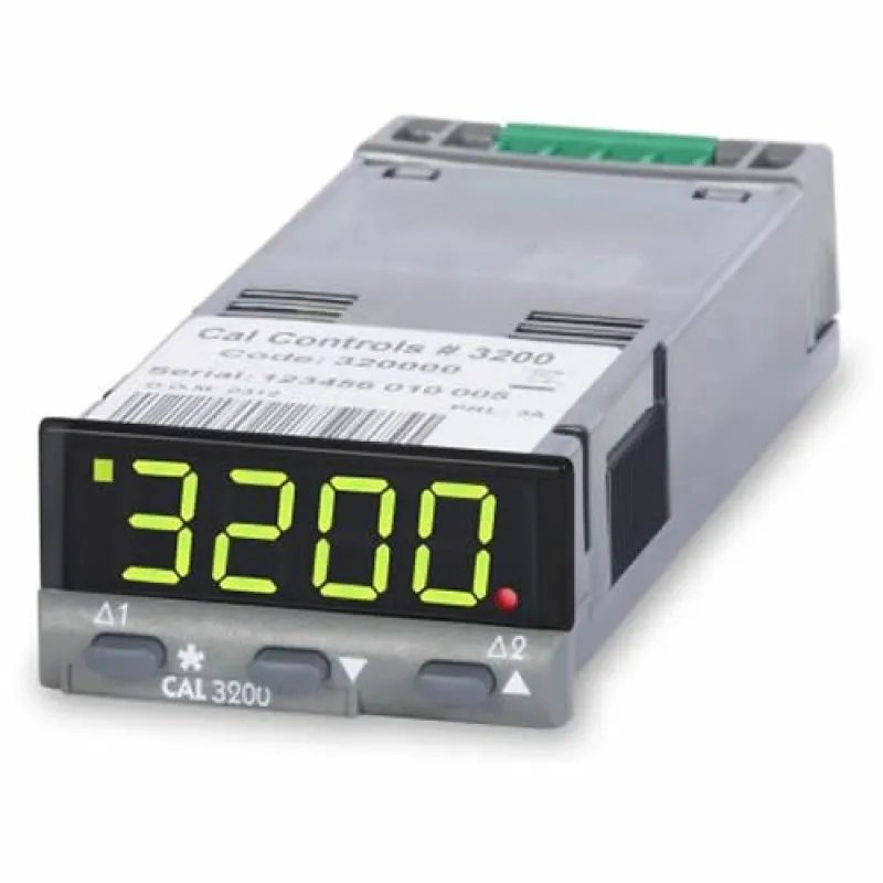 CAL Controls 3200 [320003] 1/32 DIN, PID Temperature Controller, Red LED display, 100-240V AC